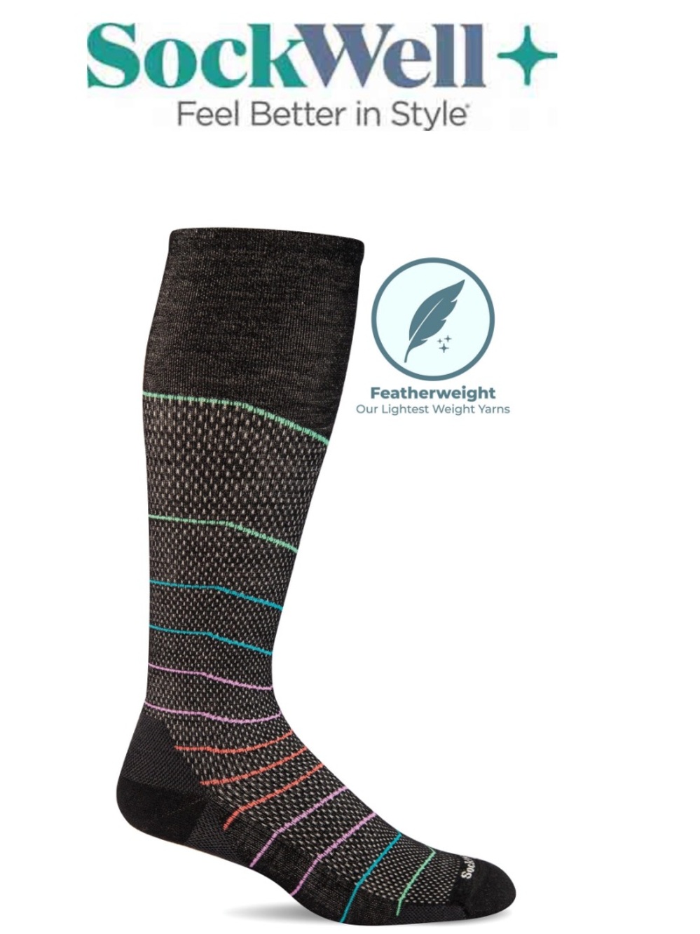 Women's Interval Knee High Moderate Graduated Compression Socks NWT S-M 4-7.5